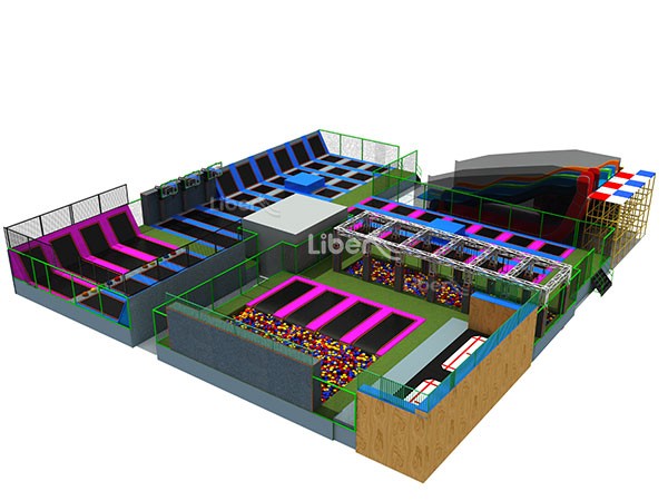 Large Indoor Commercial Trampoline Amusement Park Builder In China 